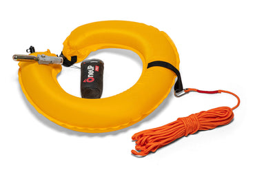 OneUP Nautic PRO Selbstaufblasender Hufeisen Rettungsring Rettungswurfgerät