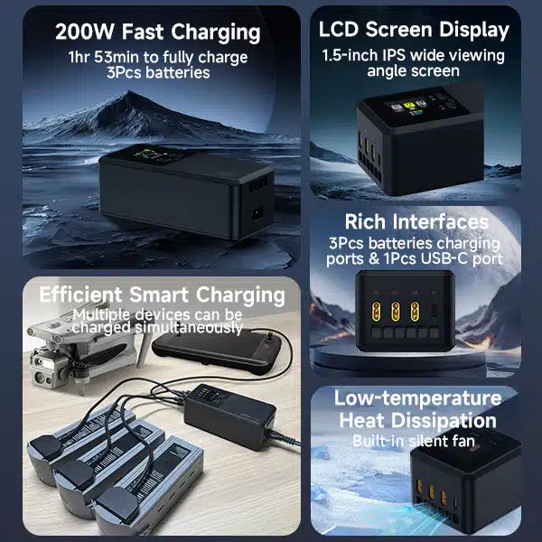 Autel 200W Parallel Ladegerät  für alle Autel EVO Serien