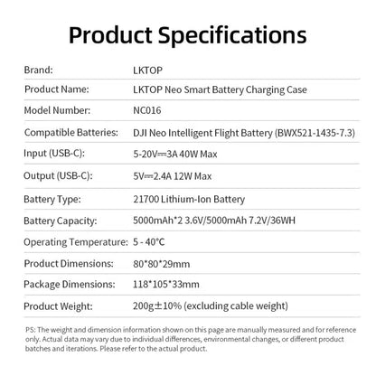 LKTOP 10000 mAh Neo Smart Akku-Ladehülle, Eingebauter 10000 mAh Akku