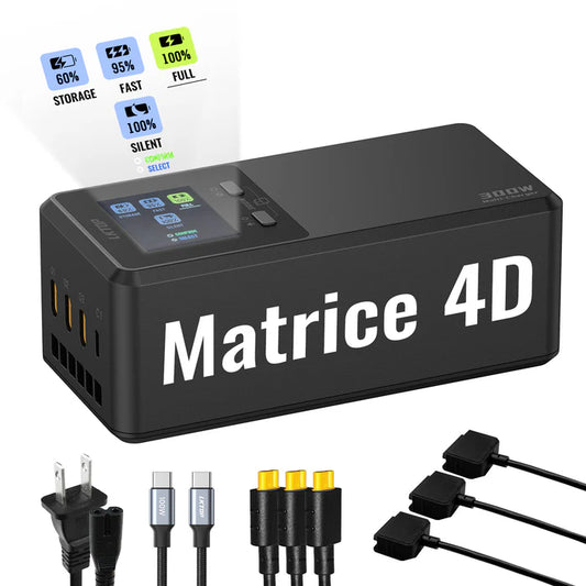LKTOP 300W Parallel-Ladehub für DJI Matrice 4D & 4TD Akkus