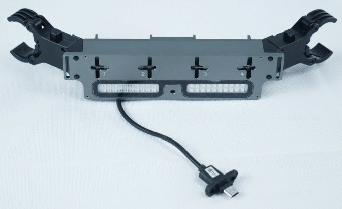 BK400 Abwurfsystem mit roter und blauer Warnleuchte für DJI M400