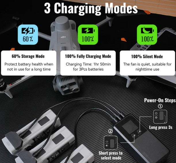 LKTOP 300W Parallel-Ladehub für DJI Matrice 4 Serie