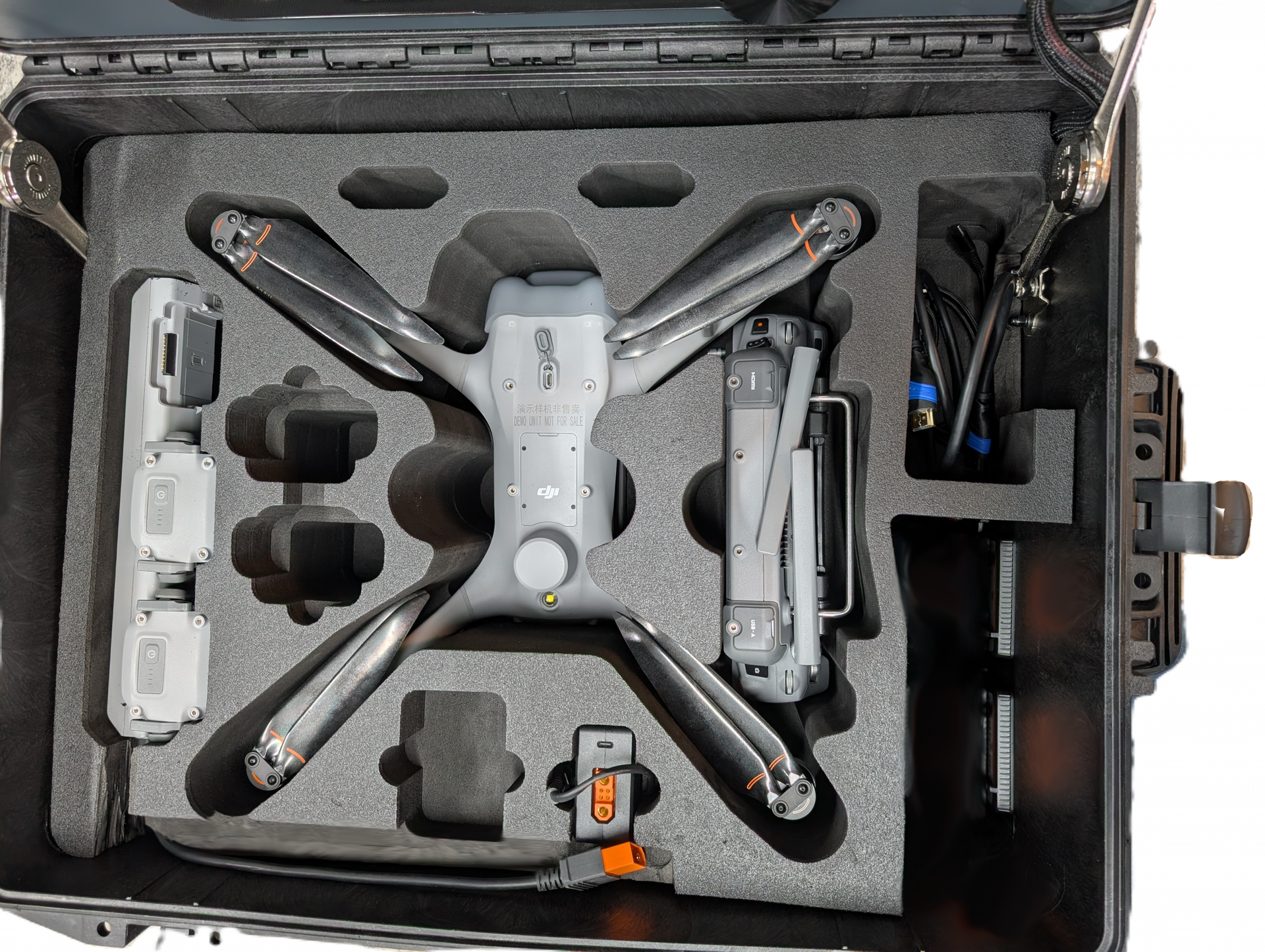 Monitorkoffer für DJI Matrice 4D – 21" 2000 Nits Tageslicht-Monitor | Ready-to-Fly Lösung
