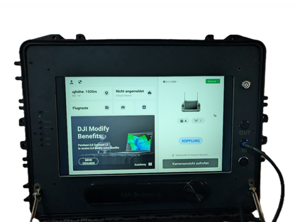 Monitorkoffer für DJI Matrice 4D – 21" 2000 Nits Tageslicht-Monitor | Ready-to-Fly Lösung
