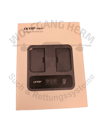 LKTOP Schnelllade - Ladegerät für DJI RC Plus Akku WB37
